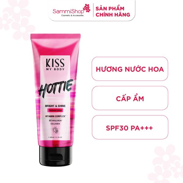 Kiss My Body Sữa dưỡng thể Bright & Shine Perfume Lotion #Hottie 200g