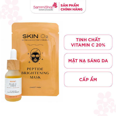 Skin O2 Bộ dưỡng ẩm Plus C 20% Intense Treatment Kit 15ml (IP02)