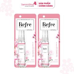 03.06 - 07.06 COMBO 2 Refre Xịt khử mùi Hồng Mộc Lan Refre Natural Rosa Magnolia 30ml