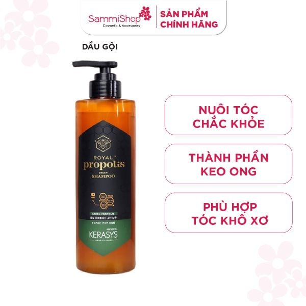 Aekyung Kerasys Dầu gội Royal Propolis Green Shampoo 500ml