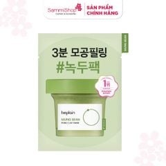 [HÀNG TẶNG KHÔNG BÁN] QT Beplain Sữa rửa mặt Mung Bean pH-Balanced Cleansing Foam 20ml Và 1 QT Beplain Mặt nạ đất sét Mung Bean Pore Clay Mask 12ml