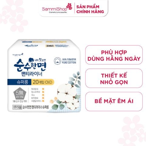 Kleannara BVS Soonsoohanmyeon Superguard Pants Liner (hàng ngày) size S (18cm - 20 pcs/ bag)