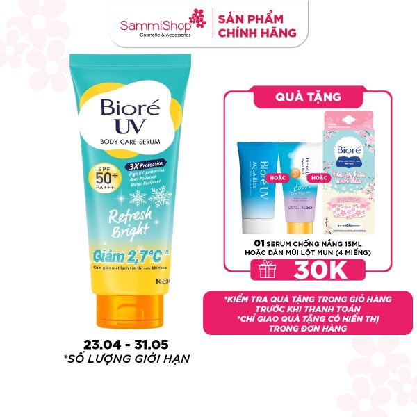 Biore Serum Chống nắng dưỡng thể UV Body Care Serum 150ml