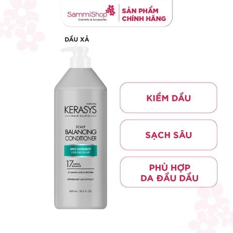 Aekyung Kerasys Dầu xả Hair Clinic Scalp Balancing Conditioner 600ml