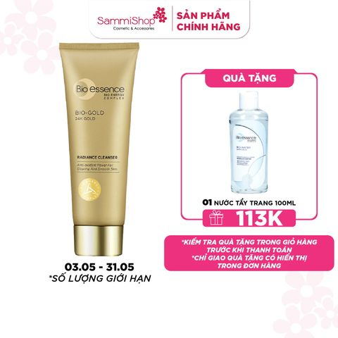 Bio-essence Sửa rửa mặt Bio-Gold Radiance Cleanser (100g)