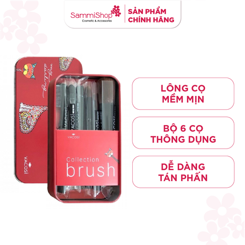 Vacosi Bộ cọ My Darling Red (6 item) # Màu đỏ