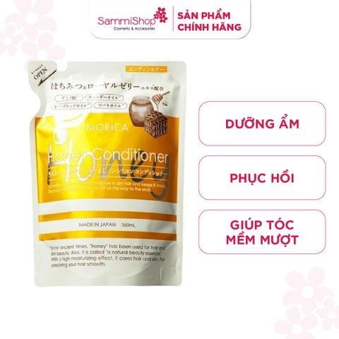 Biorica Dầu xả mật ong Honey Conditioner dạng túi 360ml
