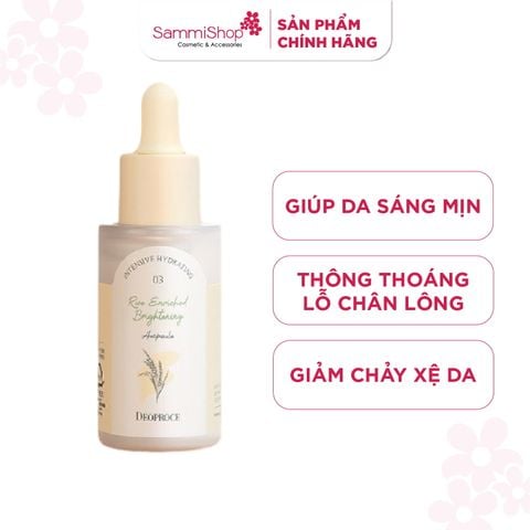 Deoproce Tinh chất Rice Enriched Brightening Ampoule 30g