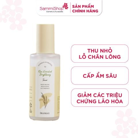 Deoproce Nước hoa hồng Rice Enriched Brightening Toner 200ml