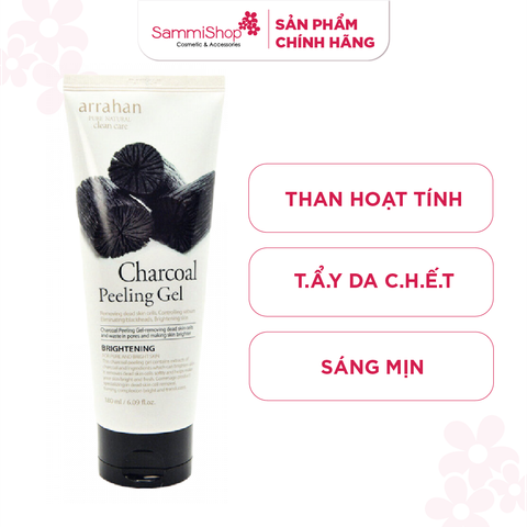 Arrahan Tẩy da chết Charcoal Peeling Gel