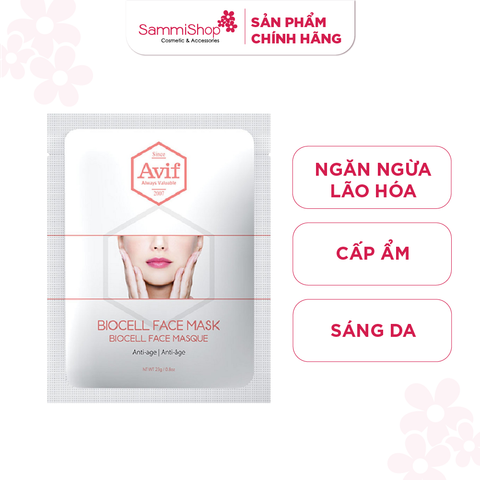 Avif Mặt nạ giấy Biocell Anti - Age Face Mask