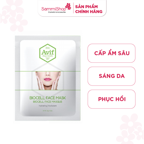 Avif Mặt nạ giấy Biocell Hydrating Face Mask