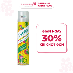 Dầu gội khô Batiste Dry Shampoo Coconut&Exotic Tropical 200ml