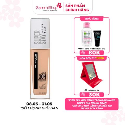 Maybelline kem nền lâu trôi maybelline new york super stay active wear up to 30H foundation 30ml