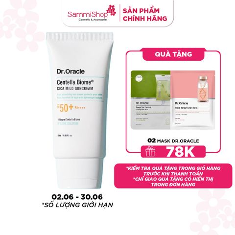 Dr.Oracle Kem chống nắng Centella Biome Cica Mild Suncream 50ml