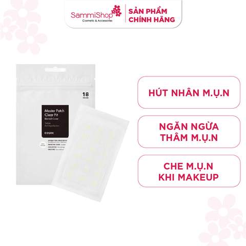COSRX Miếng dán mụn Clear Fit Master Patch 18 patches
