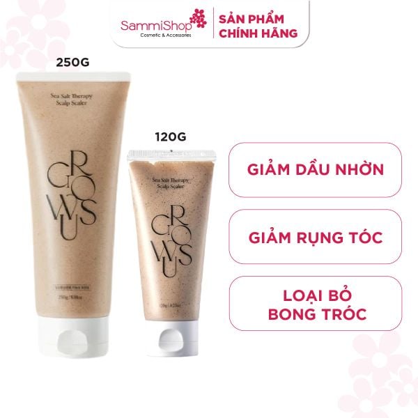 Growus Tẩy da chết da đầu Sea Salt Therapy Scalp Scaler