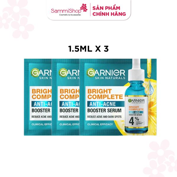 [HÀNG TẶNG KHÔNG BÁN] 3 QT Garnier Set Dưỡng chất Bright 1.5ml x 3Gói HOẶC 3 QT Garnier Tinh chất Skin Naturals Light 7.5ml VÀ 1 QT Garnier Nước tẩy trang Micellar Oil - Infused Cleansing Water 50ml