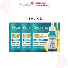 [HÀNG TẶNG KHÔNG BÁN] 3 QT Garnier Set Dưỡng chất Bright 1.5ml x 3Gói HOẶC 3 QT Garnier Tinh chất Skin Naturals Light 7.5ml VÀ 1 QT Garnier Nước tẩy trang Micellar Oil - Infused Cleansing Water 50ml