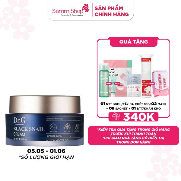 APP+WEB 05.05-01.06 Dr.G Kem dưỡng Black Snail Cream 50ml