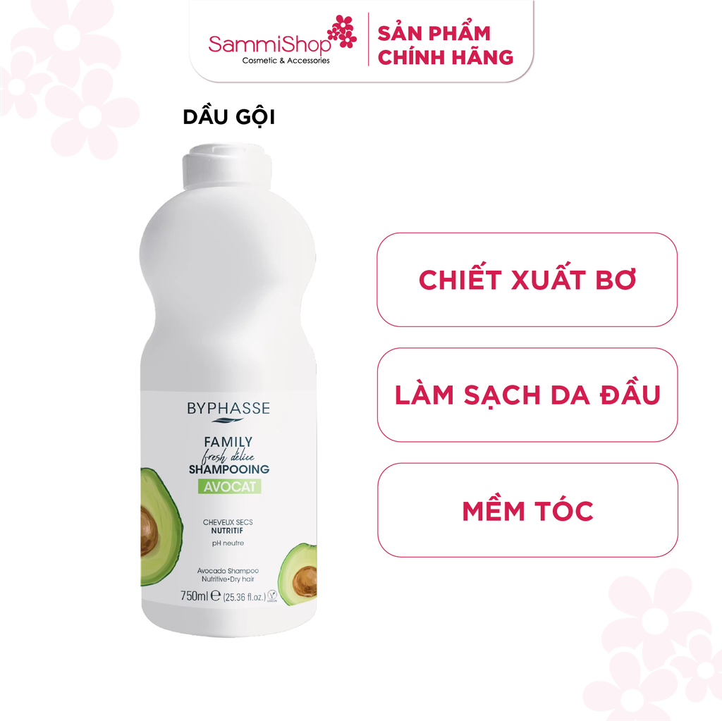 Byphasse Dầu gội Family Fresh Délice Shampooing 750ml