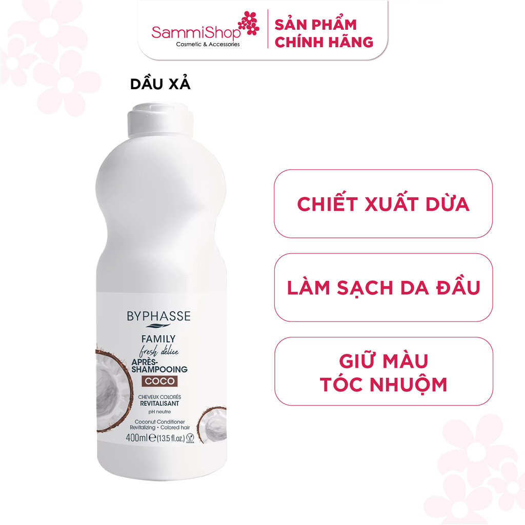 Byphasse Dầu xả Family Fresh Délice AprèsShampooing Coco Cheveux