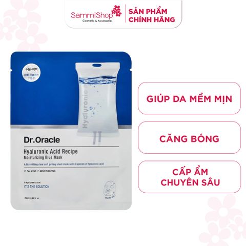 Dr.Oracle Mặt nạ Hyaluronic Acid Recipe Moisturizing Blue Mask 25ml