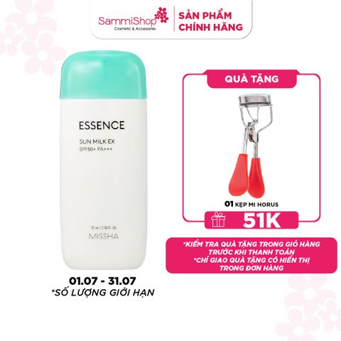 APP-WEB 01.07 - 31.07 Missha Sữa chống nắng Essence Sun Milk EX SPF50+ PA+++ 70ml