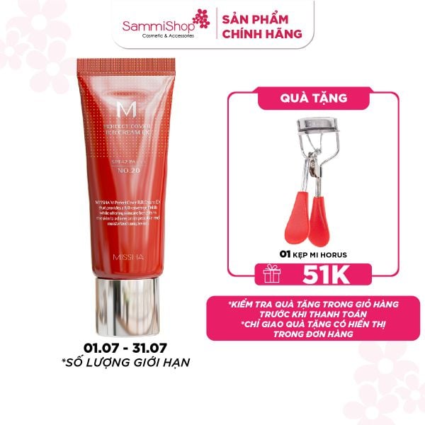 APP-WEB 01.07 - 31.07 Missha Kem nền M Perfect Cover BB Cream EX SPF42 PA+++ 20ml