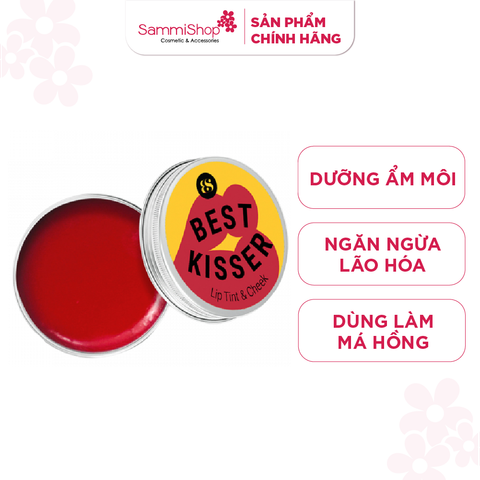 Son dưỡng có màu kiêm má hồng BareSoul Best Kisser Lip tint & cheek 10gr