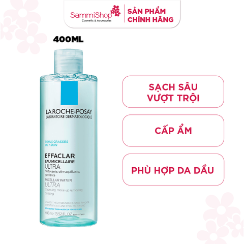 La Roche-Posay Nước Tẩy Trang Da Dầu Micellar Water Ultra Oily Skin 400ml