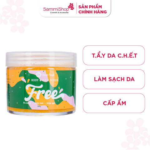 Muối tắm cho tóc và cơ thể Baresoul Free body & hair scrub