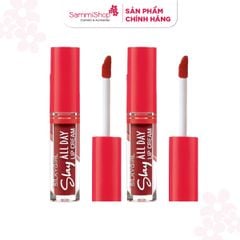 Combo 2 Silkygirl Son kem Slay All Day Lip Cream (2ml) #04 Kissy