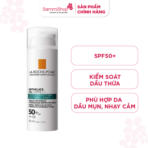 La Roche-Posay Kem Chống Nắng Anthelios Oil Correct Daily Gel Cream 50ml