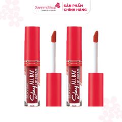 Combo 2 Silkygirl Son kem Slay All Day Lip Cream (2ml) #04 Kissy
