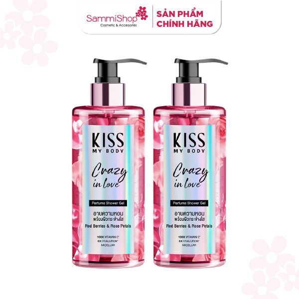 Combo 2 Kiss my body Sữa tắm Perfume Shower Gel #Crazy in Love 380ml