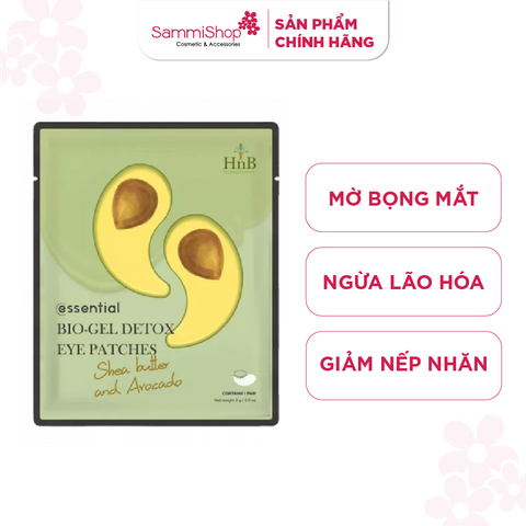 HNB Mặt nạ dưỡng da vùng mắt Essential Detox Bio-Gel Eye Patches