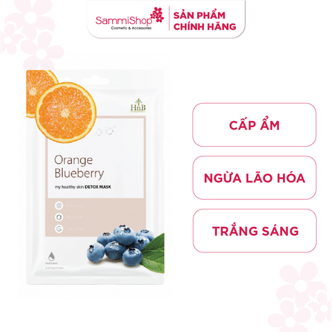 HNB Mặt nạ giấy My Healthy Skin Detox Mask [Việt Quất & Cam Tươi]