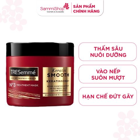 Tresemme Kem ủ tóc Keratin Smooth Keratinbond+ No 3 Treatment Mask 180ml