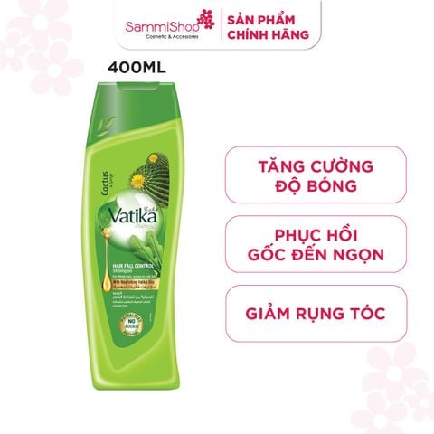 Vatika Naturals Dầu gội Cactus & Gergir Hair Fall Control