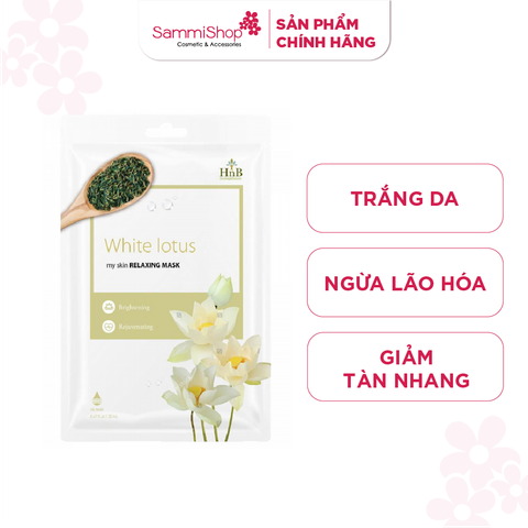 HNB Mặt nạ giấy My Skin Relaxing Mask [Hoa Sen Trắng]
