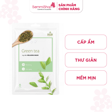 HNB Mặt nạ giấy My Skin Relaxing Mask [ Trà Xanh]