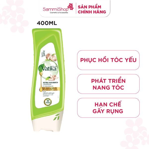 Vatika Naturals Dầu xả chiết xuất tỏi Spanish Garlic Hair Growth Conditioner