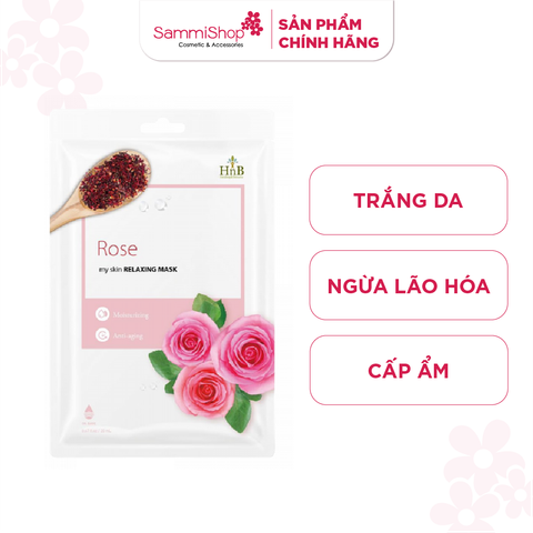 HNB Mặt nạ giấy My Skin Relaxing Mask [Hoa Hồng]