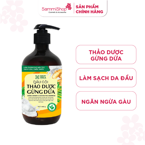 Dầu gội thảo dược Gừng - Dừa CoCayHoaLa 440g