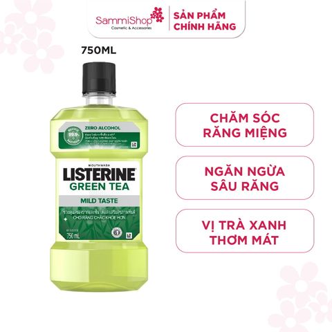 Listerine Nước súc miệng Natural Green Tea