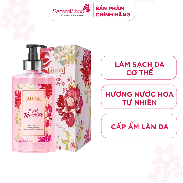 Adiva Sweet Memories Sữa tắm hương nước hoa 400ml