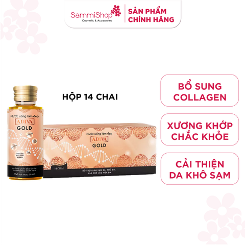 Adiva Gold Nước uống làm đẹp 30ml x 14 chai