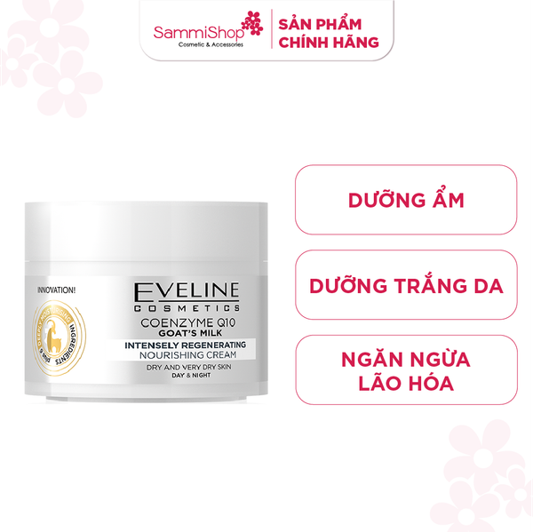 Eveline Kem dưỡng da Coenzyme Q10 Goat's Milk 50ml