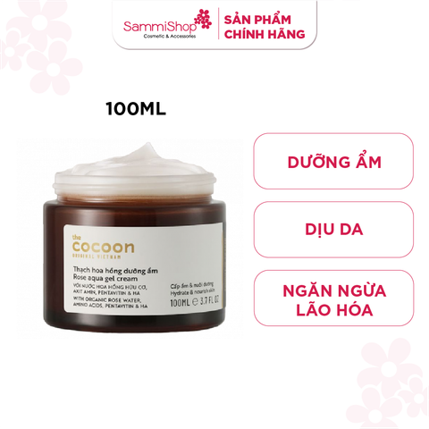 Thạch hoa hồng dưỡng ẩm Cocoon Aqua Gel Cream